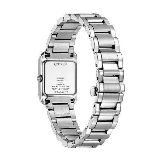Orologio solo tempo Citizen Square con quadrante bianco MISURA UNICA