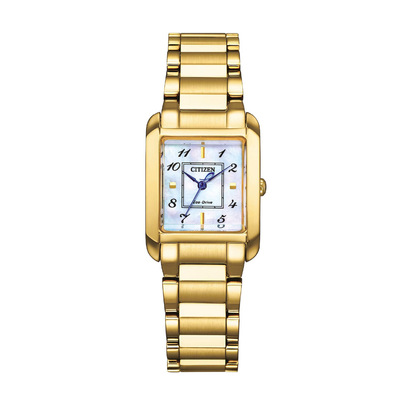 Orologio solo tempo Citizen Square in acciaio dorato da donna MISURA UNICA