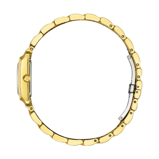 Orologio solo tempo Citizen Square in acciaio dorato da donna MISURA UNICA