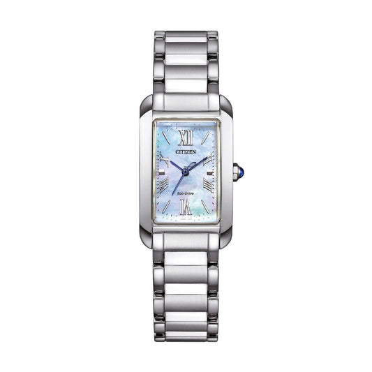 Orologio solo tempo Citizen EL Square quadrante madreperla blu MISURA UNICA