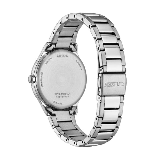 Orologio solo tempo Citizen in acciaio e quadrante bianco MISURA UNICA