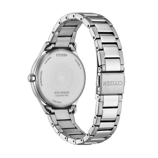 Orologio solo tempo Citizen in acciaio e quadrante bianco MISURA UNICA