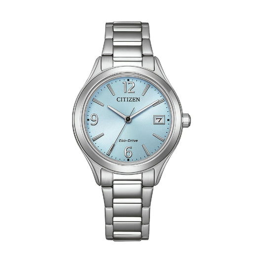 Orologio solo tempo Citizen Eco drive quadrante azzurro donna MISURA UNICA