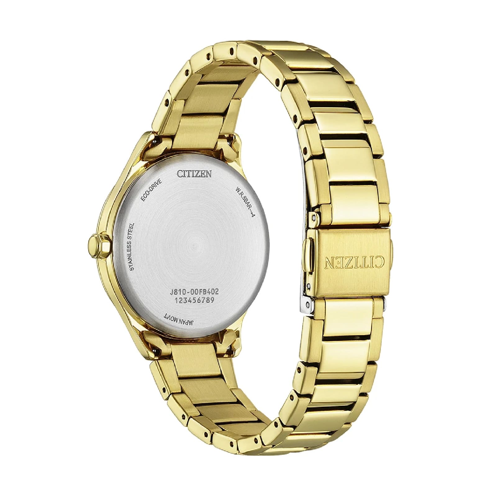 Orologio Citizen Eco drive acciaio dorato quadrante verde donna MISURA UNICA