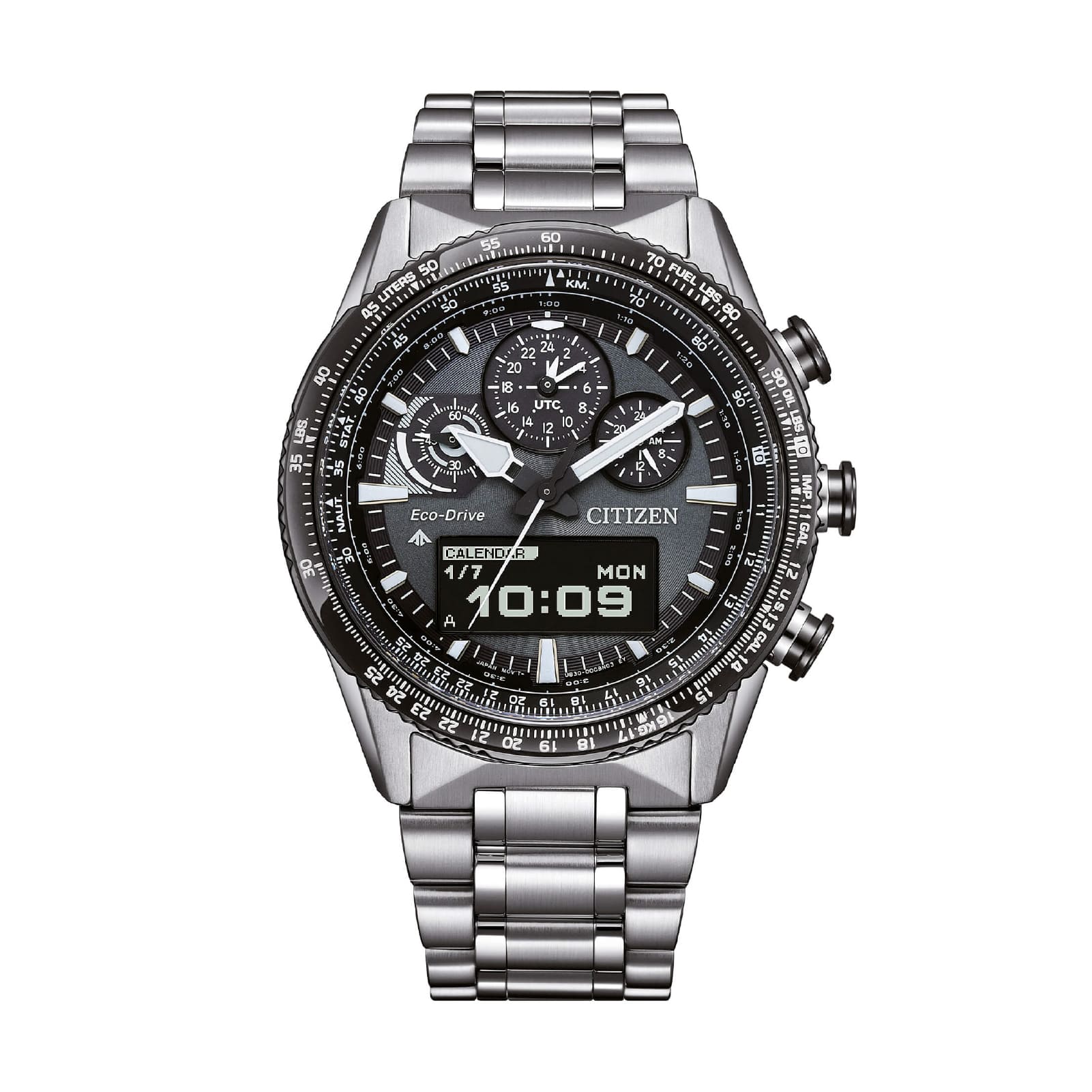 Orologio multifunzione Citizen Skyhawk U830 in acciaio da uomo MISURA UNICA