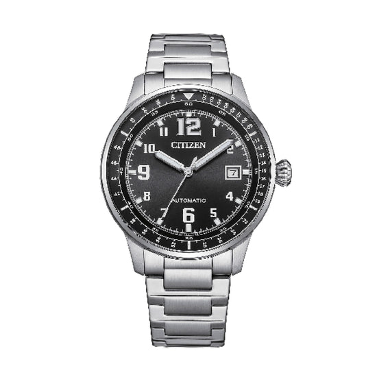 Orologio uomo meccanico Citizen acciaio quadrante grigio MISURA UNICA