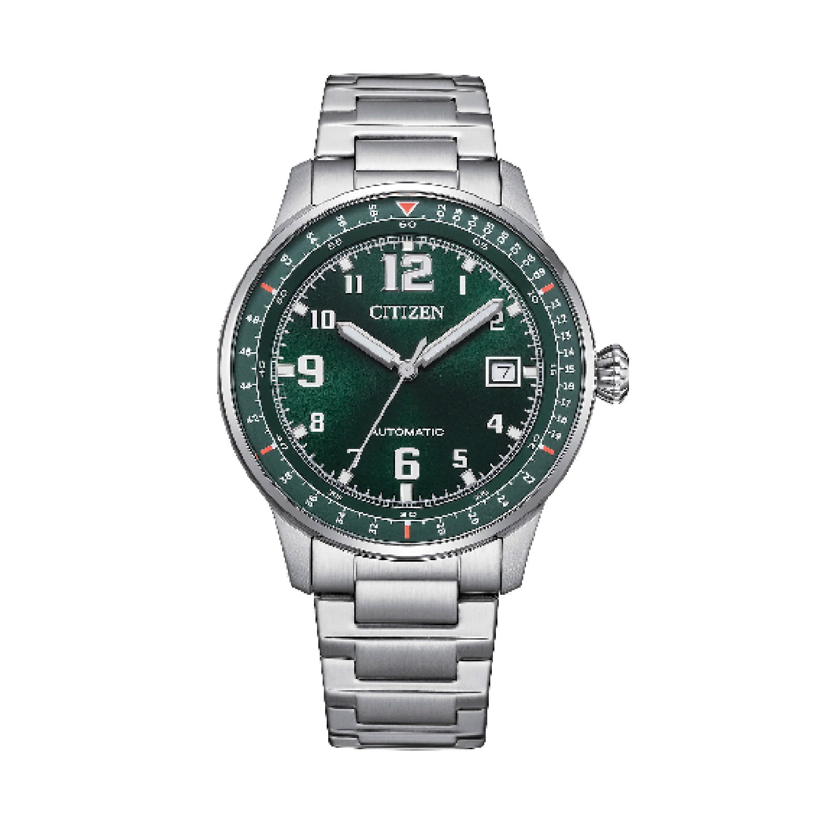 Orologio uomo meccanico Citizen acciaio con quadrante verde MISURA UNICA