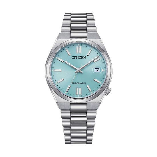 Orologio Citizen Tsuyosa in acciaio con quadrante azzurro MISURA UNICA