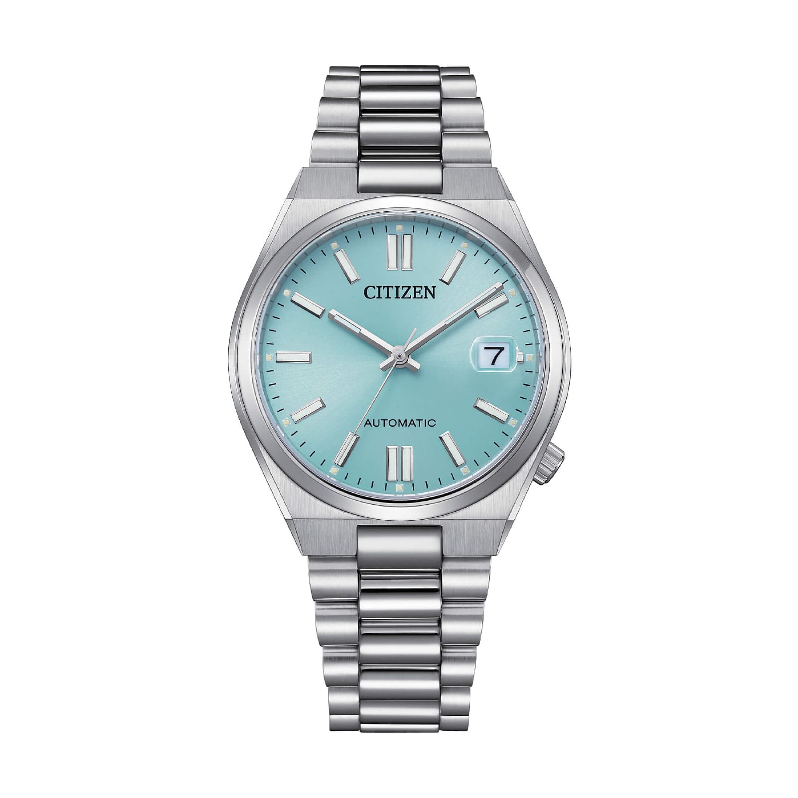 Orologio Citizen Tsuyosa in acciaio con quadrante azzurro MISURA UNICA