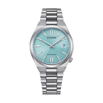 Orologio Citizen Tsuyosa in acciaio con quadrante azzurro MISURA UNICA