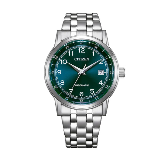 Orologio solo tempo Citizen in acciaio con quadrante verde MISURA UNICA