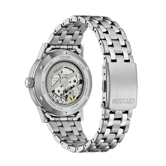 Orologio solo tempo Citizen in acciaio con quadrante verde MISURA UNICA