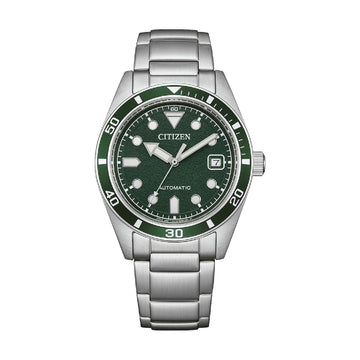 Orologio solo tempo Citizen quadrante verde in acciaio 38,5 mm MISURA UNICA