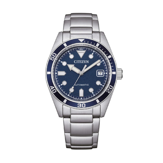 Orologio solo tempo Citizen in acciaio con quadrante blu MISURA UNICA