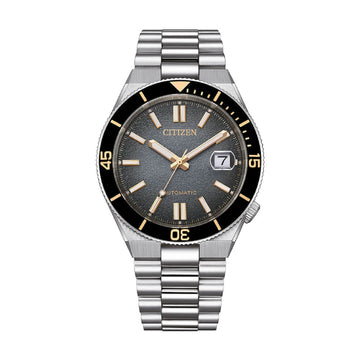 Orologio solo tempo Citizen Tsuyosa Shore in acciaio e nero MISURA UNICA