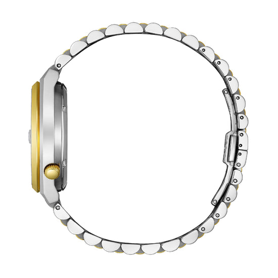 Orologio solo tempo Citizen bicolore con quadrante verde MISURA UNICA