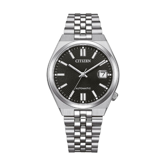 Orologio solo tempo Citizen Tsuyosa in acciaio e nero 37mm MISURA UNICA