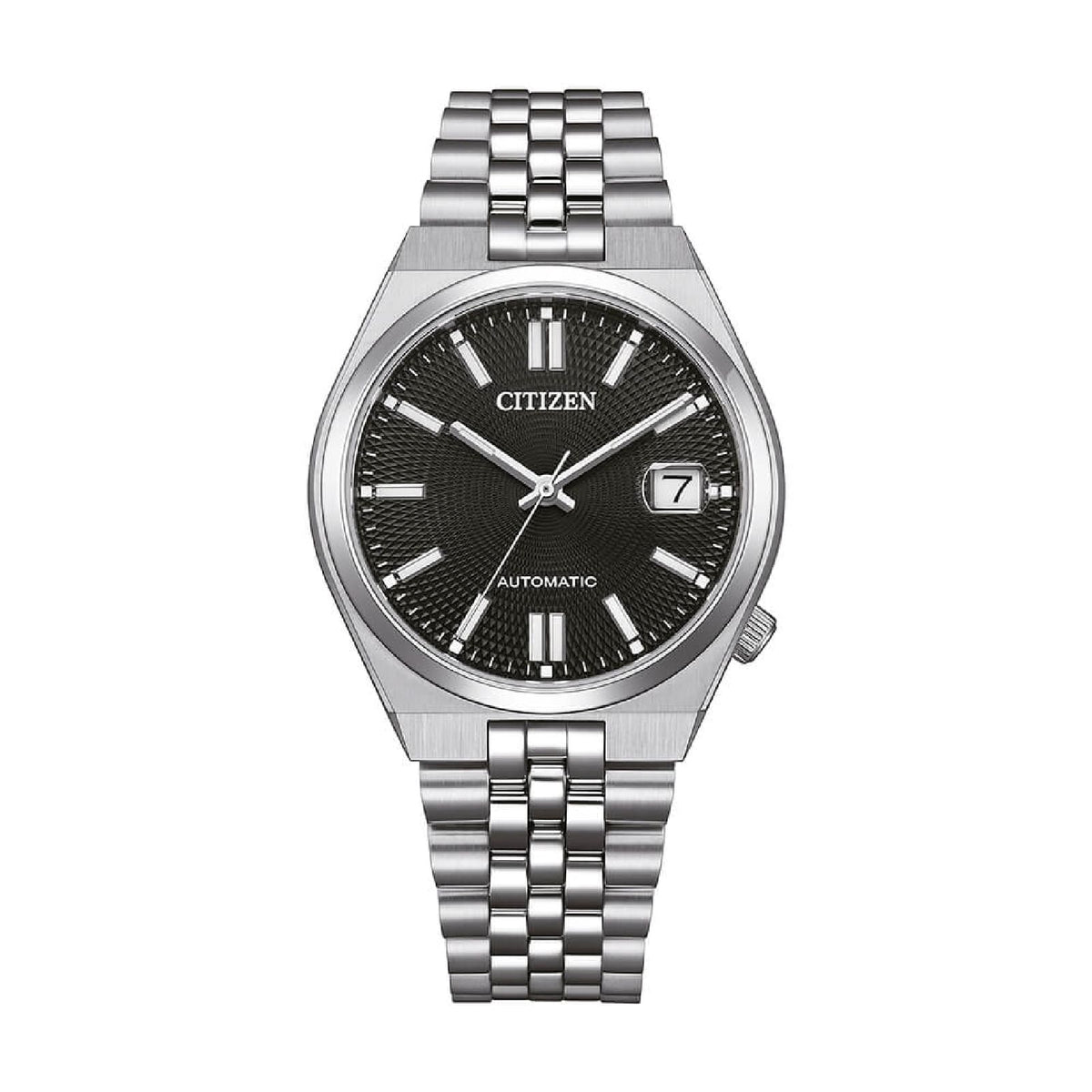 Orologio solo tempo Citizen Tsuyosa in acciaio e nero 37mm MISURA UNICA