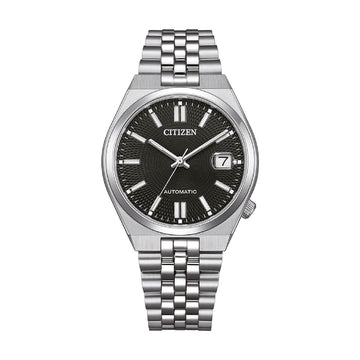 Orologio solo tempo Citizen Tsuyosa in acciaio e nero 37mm MISURA UNICA