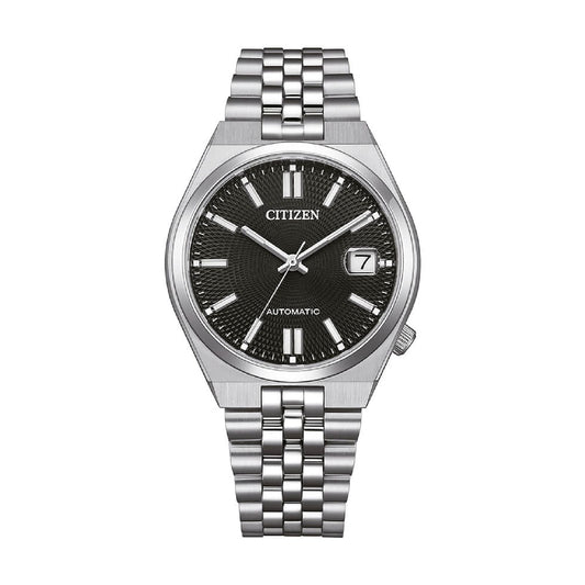 Orologio solo tempo Citizen Tsuyosa in acciaio e nero 37mm MISURA UNICA