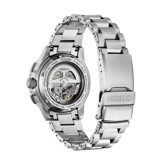Orologio solo tempo Citizen Navihawk in acciaio e blu MISURA UNICA