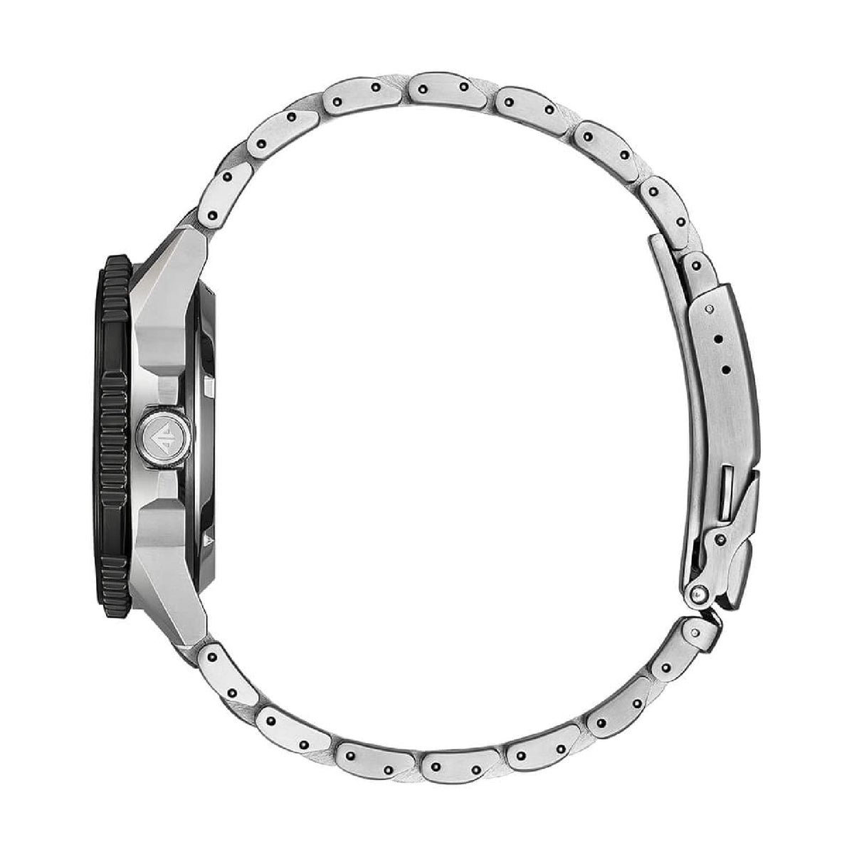 Orologio solo tempo Citizen Navihawk in acciaio e nero MISURA UNICA