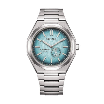 Orologio automatico Citizen in super titanio quadrante azzurro MISURA UNICA