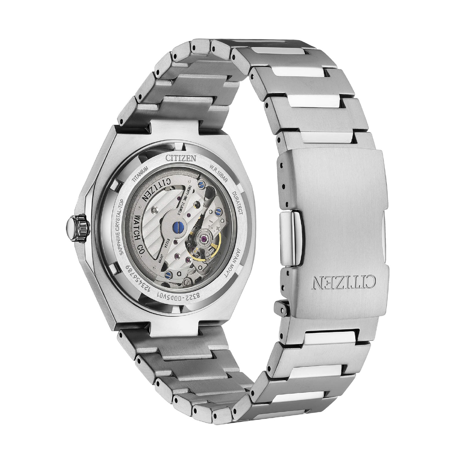 Orologio automatico Citizen in super titanio quadrante blu MISURA UNICA