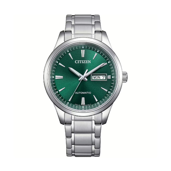 Orologio uomo meccanico Citizen in acciaio quadrante verde MISURA UNICA