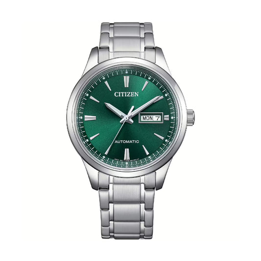Orologio uomo meccanico Citizen in acciaio quadrante verde MISURA UNICA