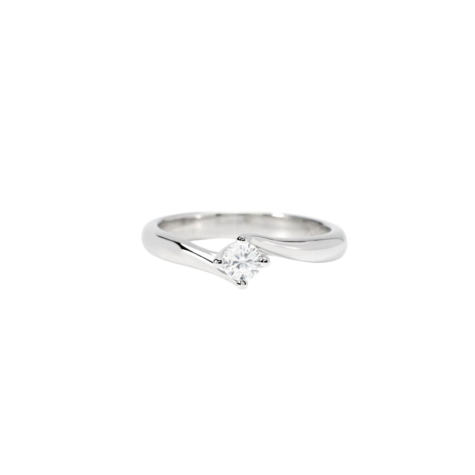 Anello solitario Mabina con diamanti Lab-Grown ct.0,20