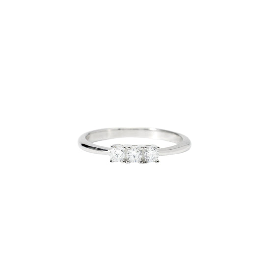 Anello trilogy Mabina con diamanti Lab-Grown ct.0,27