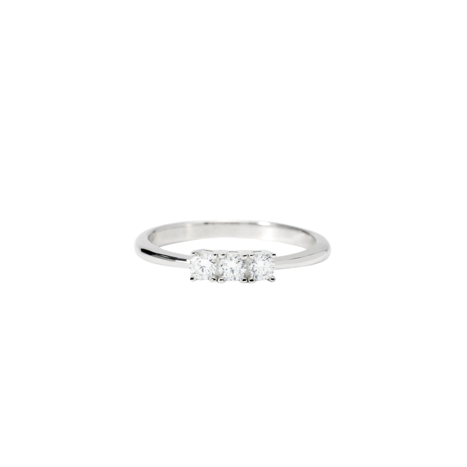 Anello trilogy Mabina con diamanti Lab-Grown ct.0,27
