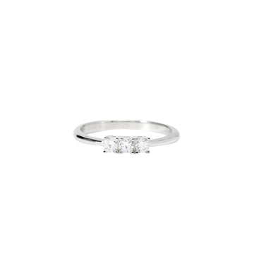 Anello trilogy Mabina con diamanti Lab-Grown ct.0,27