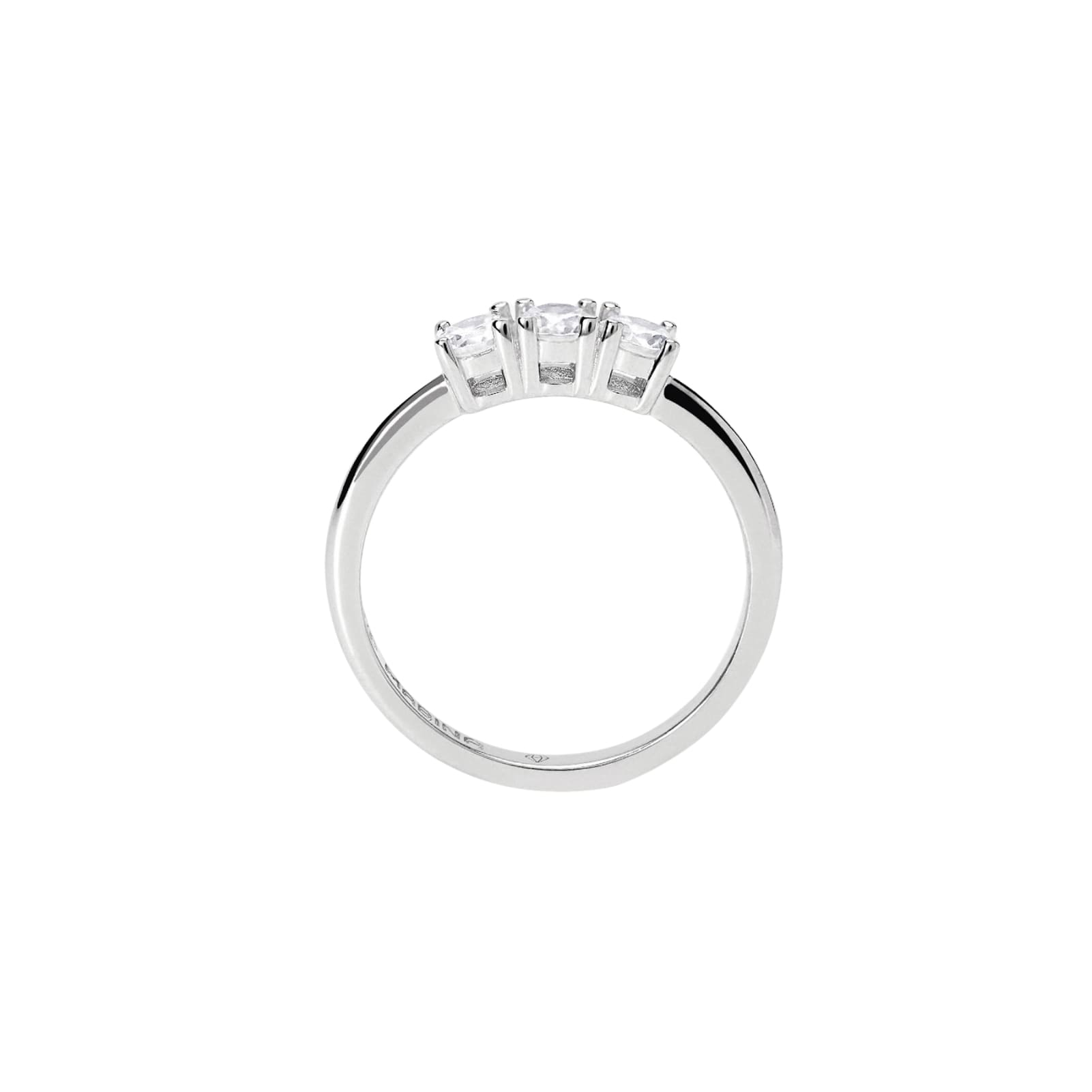 Anello trilogy Mabina My Diamond in argento con diamanti 0,15ct 13