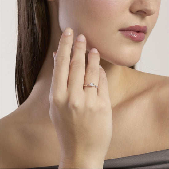 Anello solitario Mabina My Diamond in argento diamante 0,25ct 13