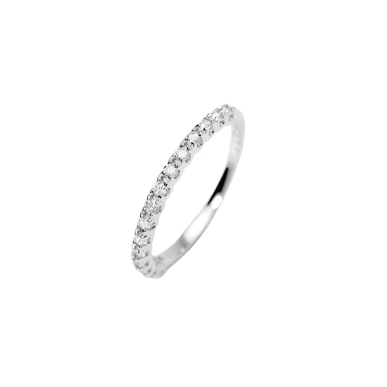 Anello veretta Mabina My Diamond in argento diamanti 0,18ct 13