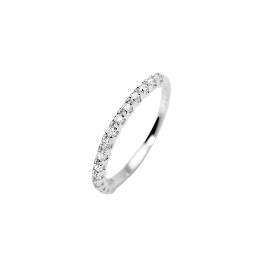 Anello veretta Mabina My Diamond in argento diamanti 0,18ct 13