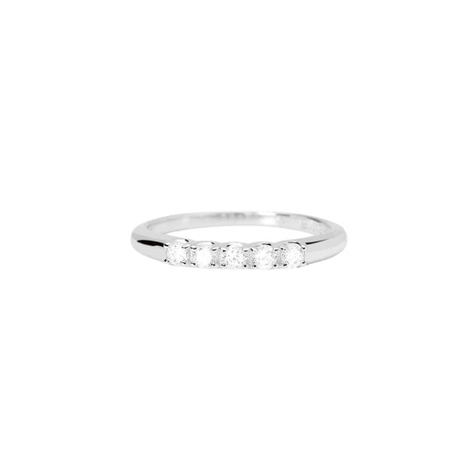 Anello Mabina My Diamond in argento cinque diamanti 0,05ct 13