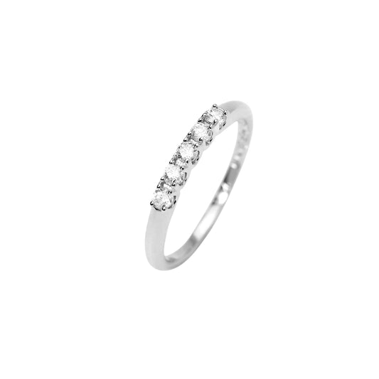 Anello Mabina My Diamond in argento cinque diamanti 0,05ct 13