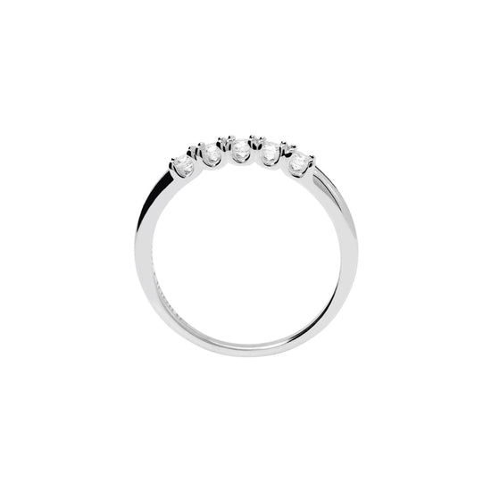 Anello Mabina My Diamond in argento cinque diamanti 0,05ct 13
