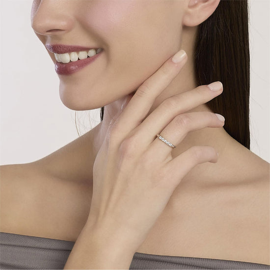 Anello Mabina My Diamond in argento cinque diamanti 0,05ct 13