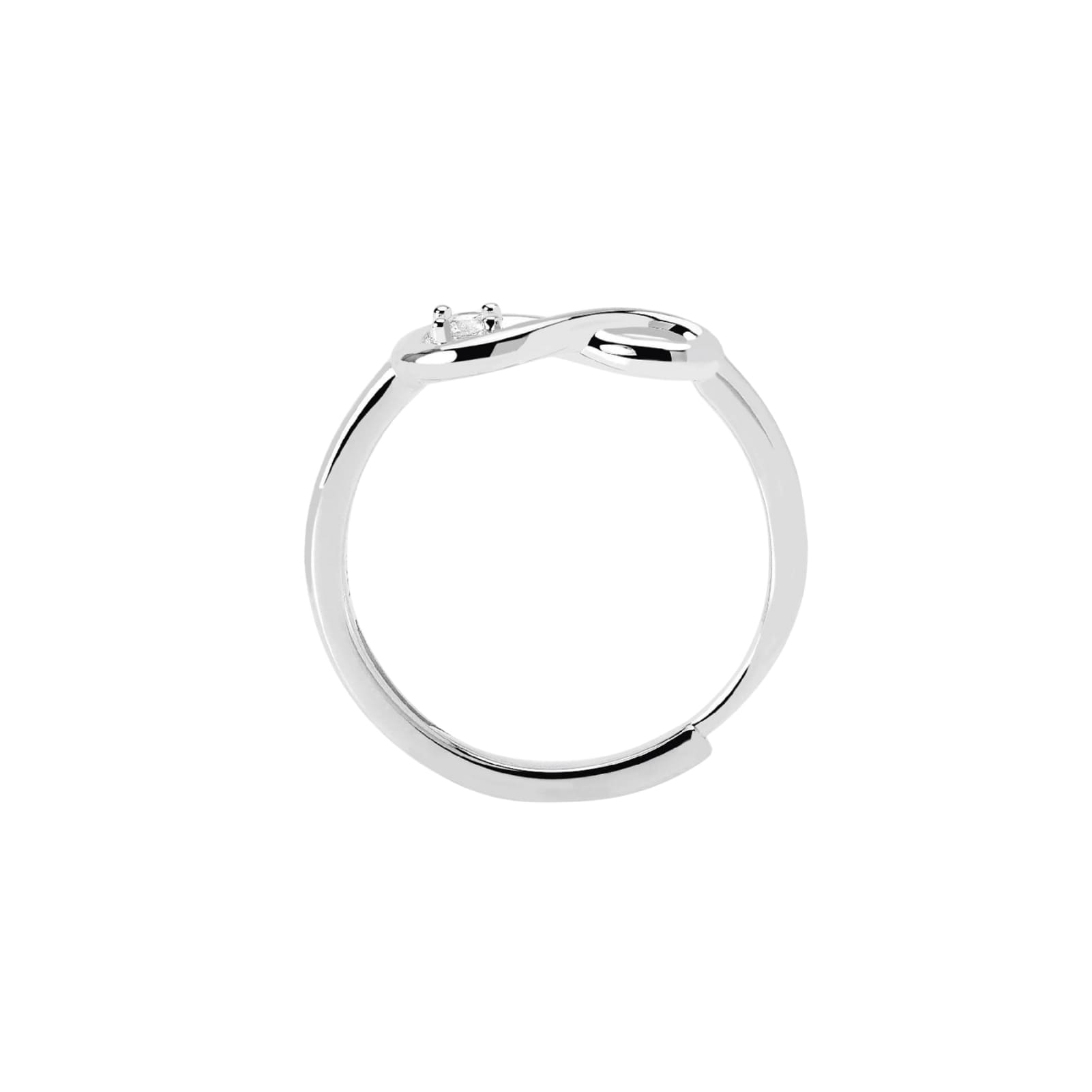 Anello Mabina My Diamond in argento infinito diamante 0,06ct Regolabile dalla 11 alla 19