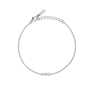 Bracciale Mabina con tre diamanti Lab Grown centrali