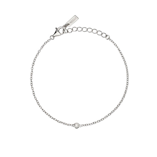 Bracciale Mabina con diamante centrale Lab Grown