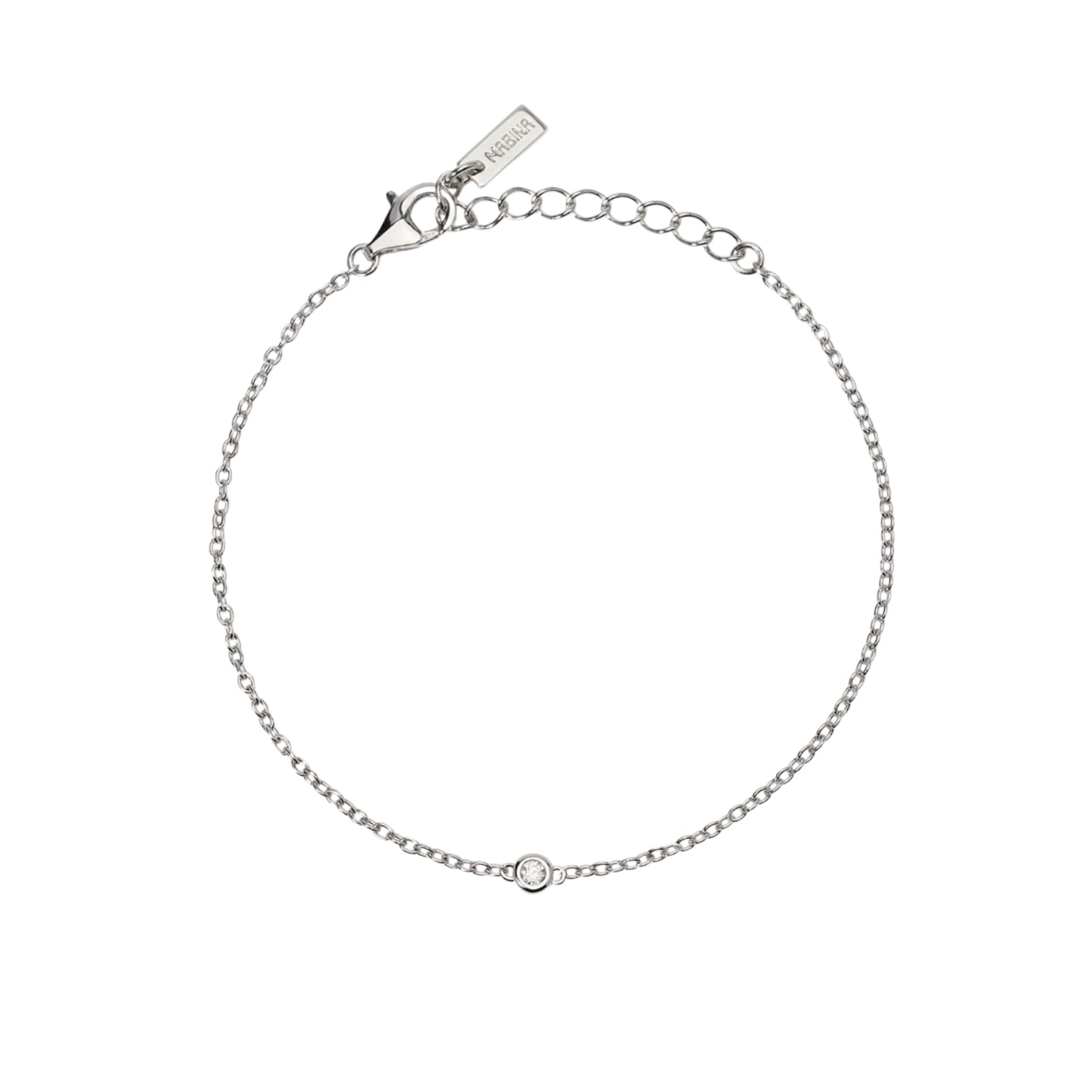 Bracciale Mabina con diamante centrale Lab Grown