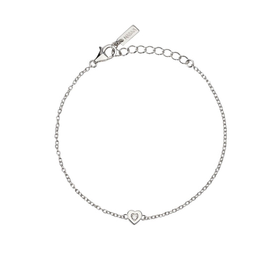 Bracciale con cuore centrale Mabina Lab Grown