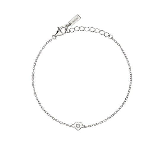 Bracciale con cuore centrale Mabina Lab Grown