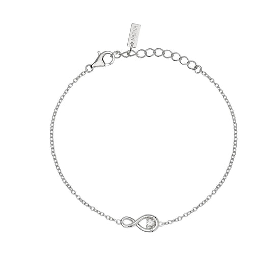 Bracciale Mabina My Diamond in argento infinito diamante 0,06ct 19 cm