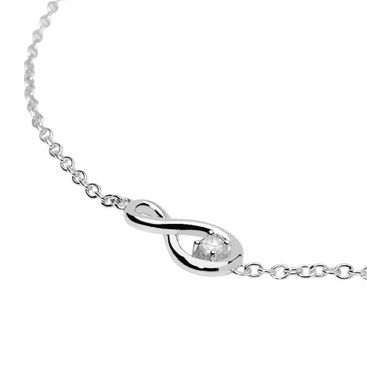 Bracciale Mabina My Diamond in argento infinito diamante 0,06ct 19 cm